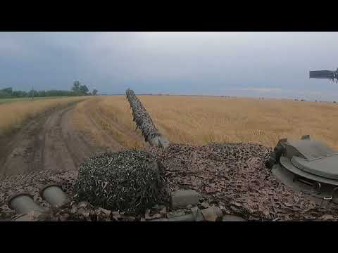 Russian T 90M Proryv tank in combat action in Kupyansk direction