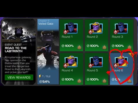 MCOC - RTTL - 4.6 - Chapter 4, Round 6 - FINAL - 100% Completion - Road to the Labyrinth