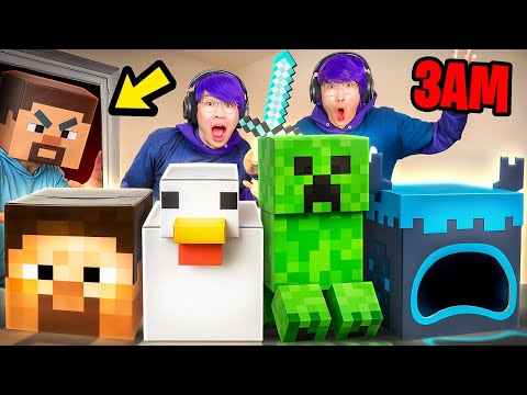 DO NOT OPEN MINECRAFT MYSTERY BOXES AT 3AM...!?