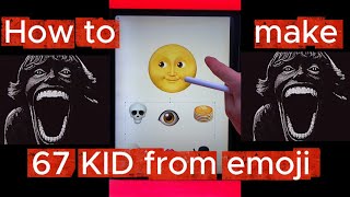 How to make 67 KID from EMOJI HORROR💀 #brainrot #67kid