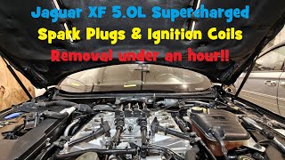 Jaguar XF, XFR, XFR-S 5.0L Supercharged spark plug(s) & coil(s) removal under an hour! #jaguar