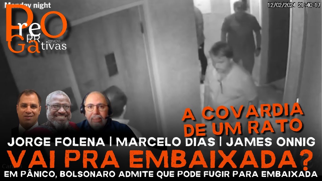 Prerrô News | Vai pra embaixada? Em pânico, Bolsonaro admite que pode fugir para embaixada
