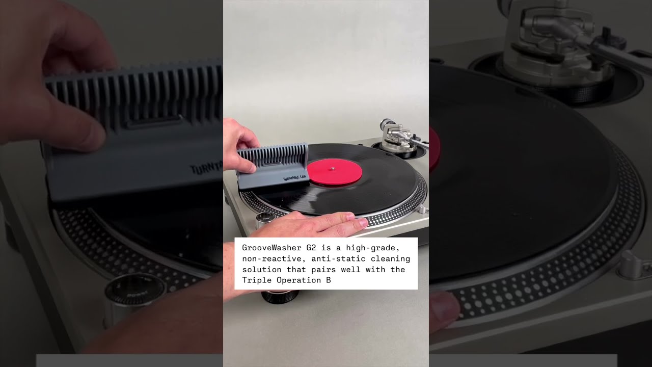 Our Best Vinyl Cleaning Brush - Bundled w/ Groovewasher Cleaning Spray