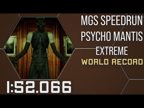 (World Record) - MGS1 - Psycho Mantis IL - Extreme - 1:52.066 RTA