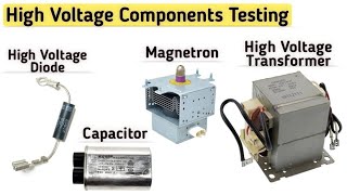 Download lagu How to check Microwave Oven High Voltage Transformer, Diode, Capacitor & Magnetron mp3