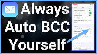 How To Automatically BCC Yourself On All Emails