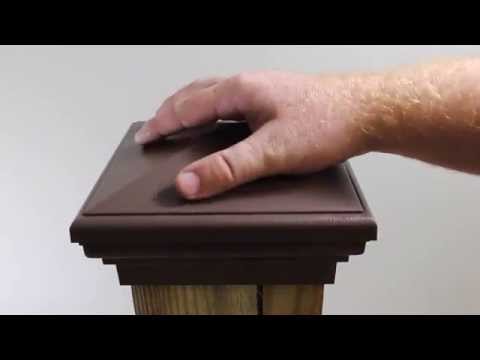 Atlanta Post Caps Fence Post Cap Installation - Snap-Cap Post Caps