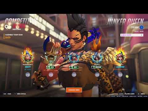 40 ELIMS! 21k DMG! RANK 1 JUNKER QUEEN ! Mightyy Season 1 Overwatch Gameplay