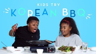 Kids Try Korean BBQ | Kids Try | HiHo Kids