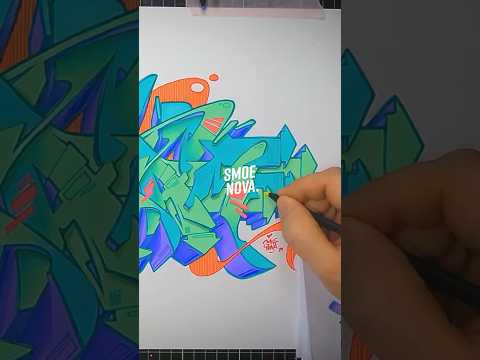 Graffiti Wildstyle tutorial  #graffiti #graffitiart #wildsytyle