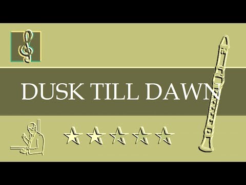 Recorder Notes Tutorial - ZAYN - Dusk Till Dawn ft. Sia (Sheet Music)
