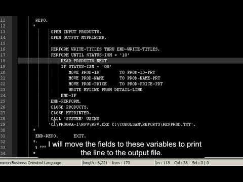 Reporting from COBOL