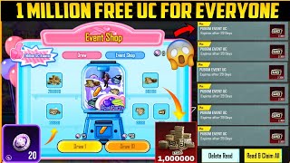 😱 1,000000 Million Free UC For Everyone | New Free UC Event Get Free UC | PUBGM
