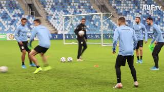 Entrenamiento en el MTK Budapest Stadium - 12/11/19