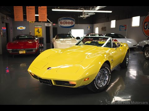 1974 Corvette - 47,430 Miles, Excellent Condition, Bright Yellow/Black - Seven Hills Motorcars