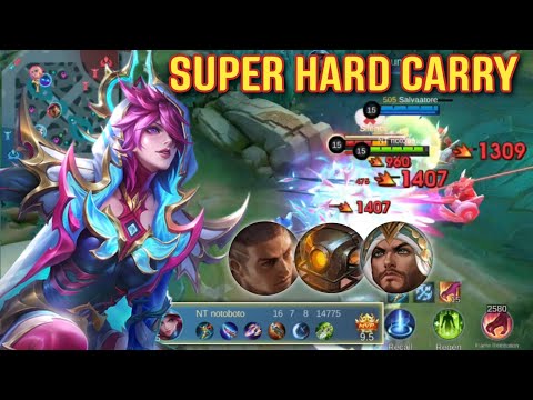 NATALIA SUPER HARD CARRY LAWAN FIGHTER KHALEED PAQUITO JAWHEAD DAMAGE PEDAS ‼️ MOBILE LEGENDS 