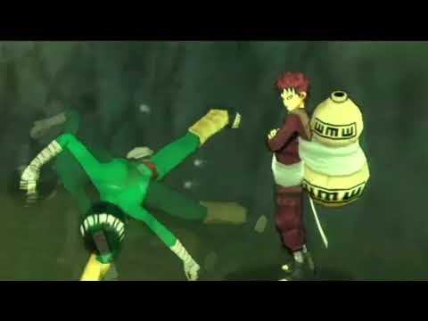 Naruto Ultimate Ninja Heroes 2 Rock Lee vs Gaara