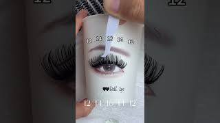 Doll eye lash map tutorial 😊