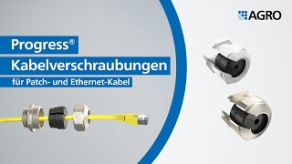 Progress® Kabelverschraubungen mit geschlitztem Dichteinsatz für Patch- und Ethernet-Kabel