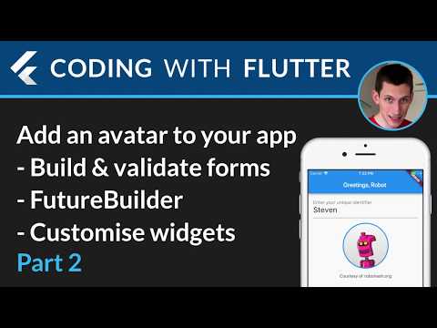 Flutter RoboHash 02 Add an avatar to your app part 2