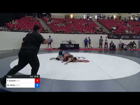 79 Kg Cons 32 #2 - Timothy Cowan, West Coast Regional Training Center Vs Will Miller, Boone RTC 30