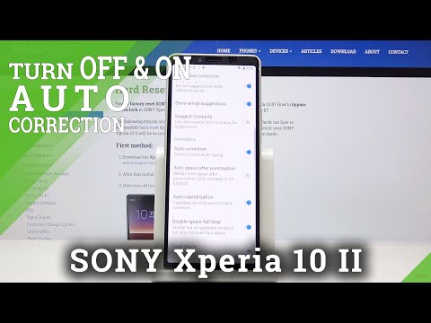 How to Manage Auto Correction in SONY Xperia 10 II – Use Auto Correction Feature