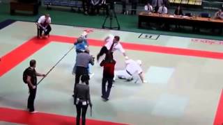 Karate Referee Freaks Out On Combatants