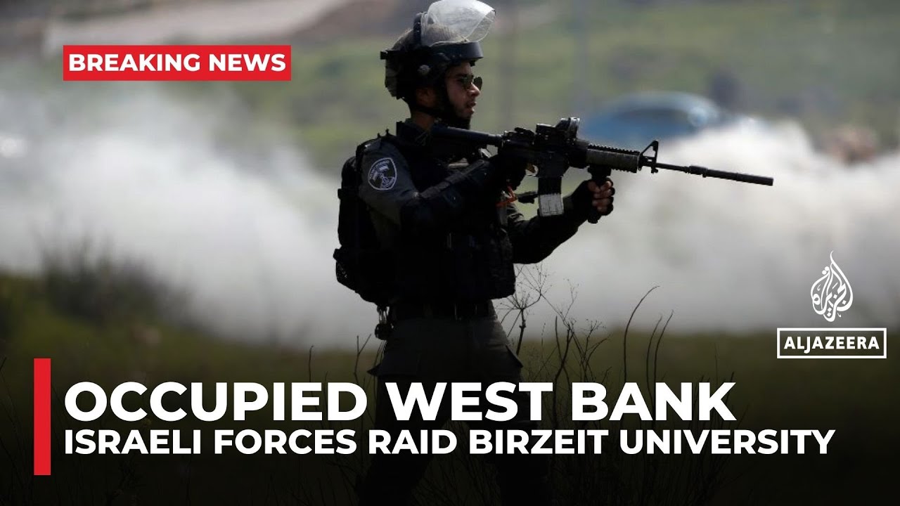 West Bank: Dozens injured as Israeli troops raid Birzeit University in attack on student protest