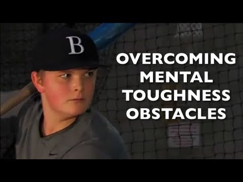 青少年體育棒球運動員接受心理韌性訓練。 (Youth Sports Baseball Player Gets Mental Toughness Training)
