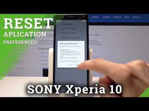 Reset App Preferences SONY Xperia 10 – Reset App Settings in Xperia