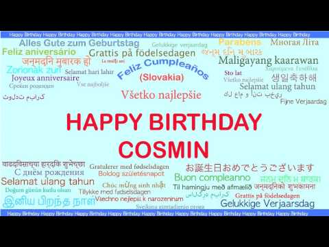 Cosmin   Languages Idiomas - Happy Birthday