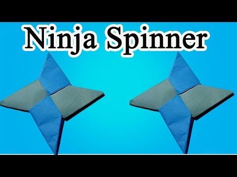 How To Make a Paper Star (Ninja Star) -(Shuriken) -(Spinner )-Origami -Easy & Simple Video