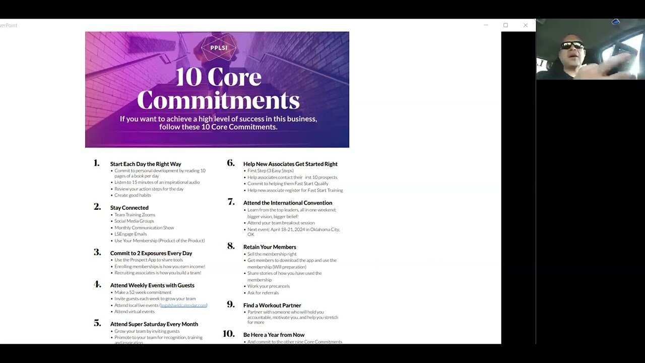 10 Core Commitments