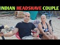 Head Shave Couple After Latest Headshave Goa Beach 2021 Bald Girl Indian Girl Feedfit Richa