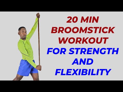 20 Minute FULL BODY BROOMSTICK WORKOUT to Sculpt Your Dream Body