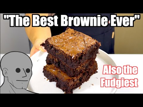Fudgy Double‑Chocolate Brownies
