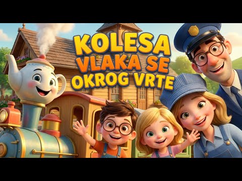 Kolesa vlaka se okrog vrte 🚂 | Otroške pesmi | Otroška dežela