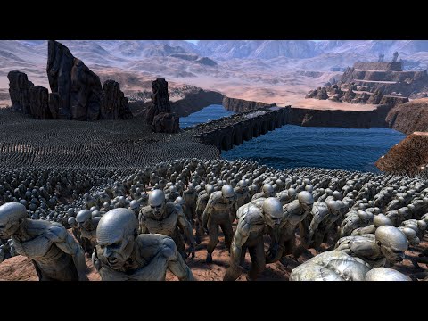 50 MODERN SOLDIERS BRIDGE DEFENSE vs 30000 ZOMBIES - Ultimate Epic Battle Simulator