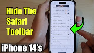 iPhone 14/14 Pro Max: How to Hide The Safari Toolbar