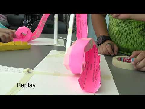 Paper Roller Coasters at Corbett Prep