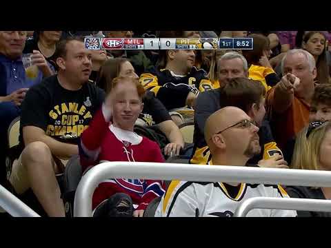 Brendan Gallagher 1-0 Goal - Canadiens @ Penguins - 10/6/18 - HD