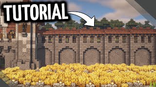 Minecraft: How to Build a Castle Walls - Kingdoms - #02 (TUTORIAL)