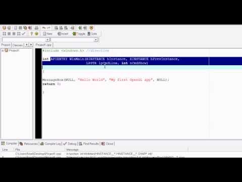 OpenGL C++ Tutorial 1