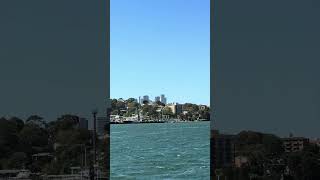 Large Disney Wonder Cruise Ship near Harbour Bridge Sydney Australia