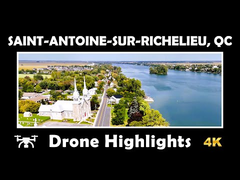 ⚜️ Flying Over Saint-Antoine-sur-Richelieu, Québec in 4K! ✨ Stunning Drone Highlights