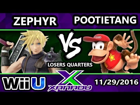 S@X 178 - Zephyr (Cloud) Vs. PootieTang (Diddy Kong) - SSB4 Losers Quarters - Smash for Wii U