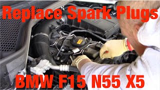 Replacing spark plugs 2015 BMW X5 F15 N55