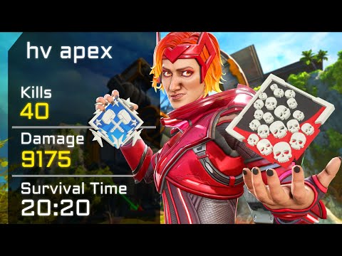 MY RECORD 40 KILLS and 9175 Damage INSANE in a SINGLE GAME Apex Legends Gameplay Season 16