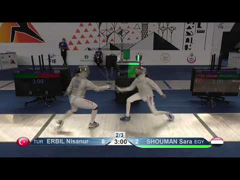 2021 227 Juniors T16 06 F S Individual Cairo EGY WCH GREEN SHOUMAN EGY vs ERBIL TUR