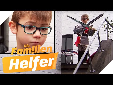 Ritter durch & durch: Wieso will Robin (7) seine Rüstung nicht ablegen? | Die Familienhelfer | SAT.1